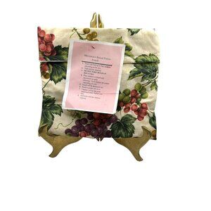 Microwave Potato Pouch With Grape Print Pattern For Baking Potatoes & More